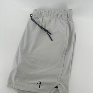 Three Nails Training Shorts Mens XXL 2XL Gray Performance Mesh Athletic Gym